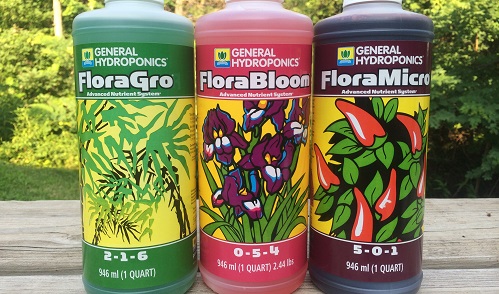 General Hydroponics Floragro, Florabloom & Floramicro Fertilizer